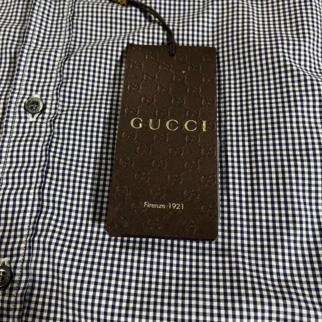[105] (새상품) 구찌 깅엄 셔츠 상품이미지7