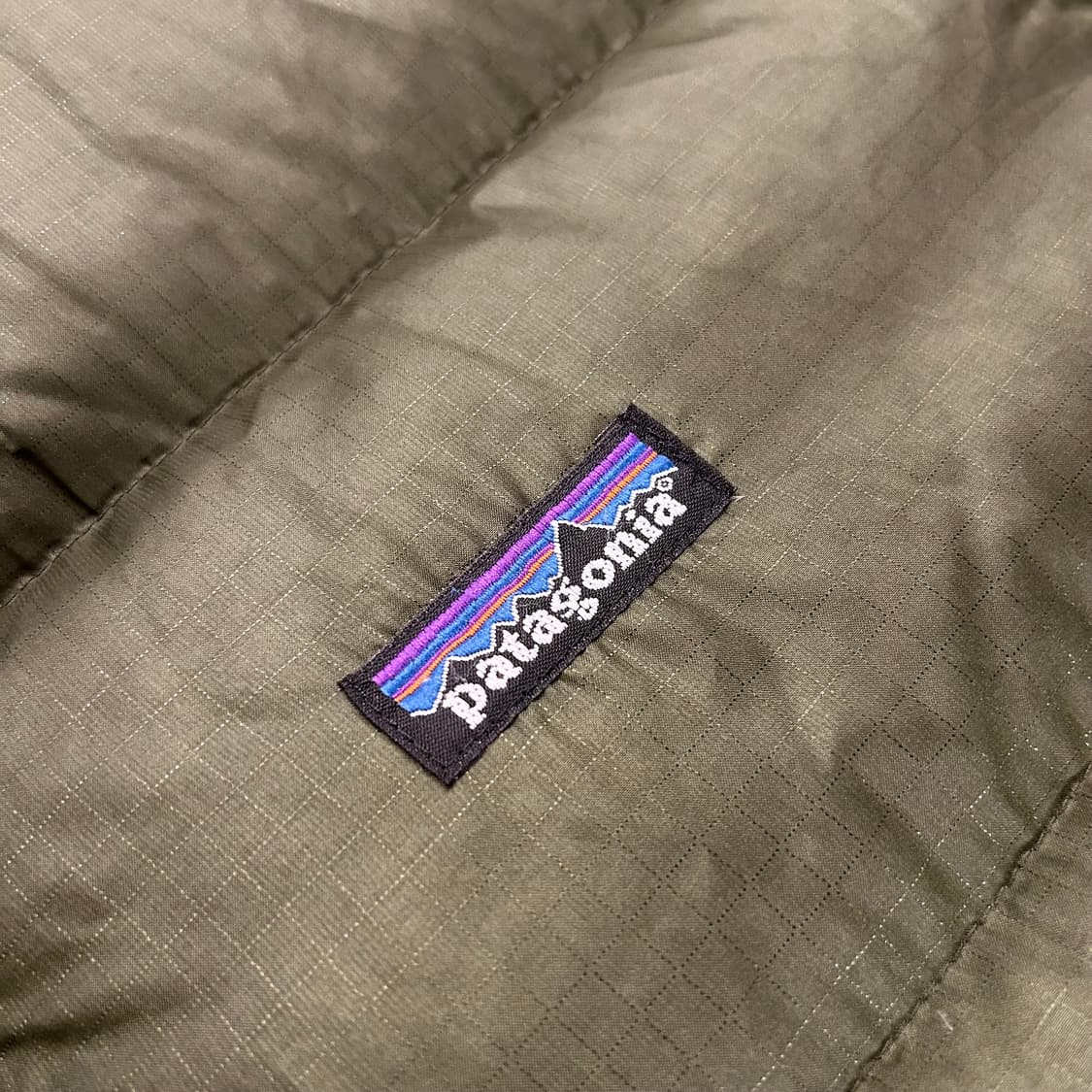 [S] 00s 파타고니아 다운 패딩 올리브 그린 B124 상품이미지5