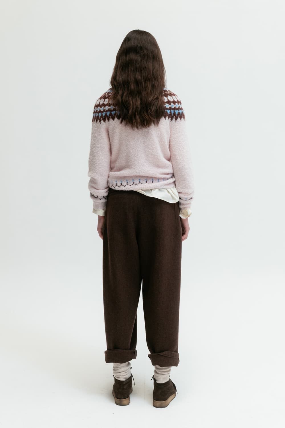 VIA JACQUARD HALFNECK KNIT 상품이미지4