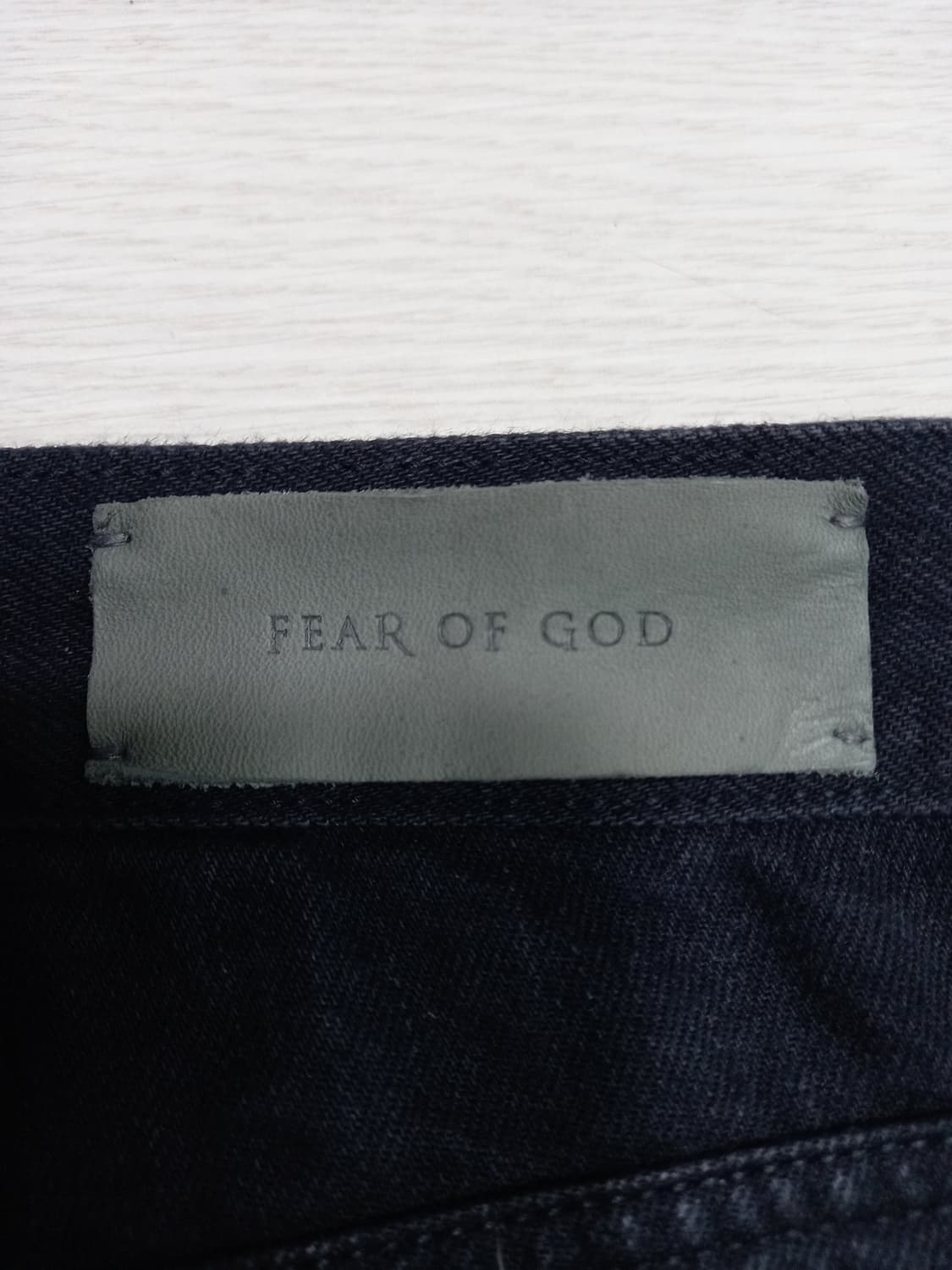 34 FEAR OF GOD Fourth 셀비지 무파진 블랙 34-618 상품이미지5