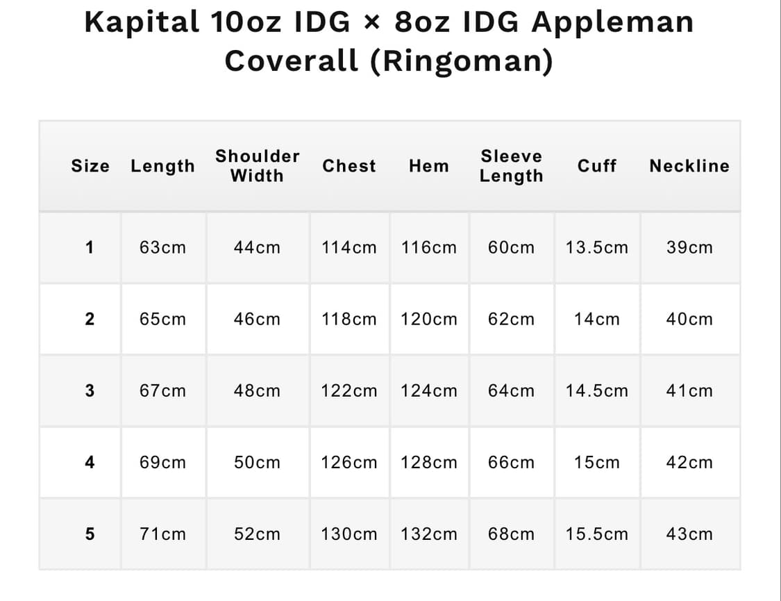 캐피탈 10온즈 IDGIDG & 8온즈 IDGIDG 애플맨 커버롤 인디고 상품이미지8