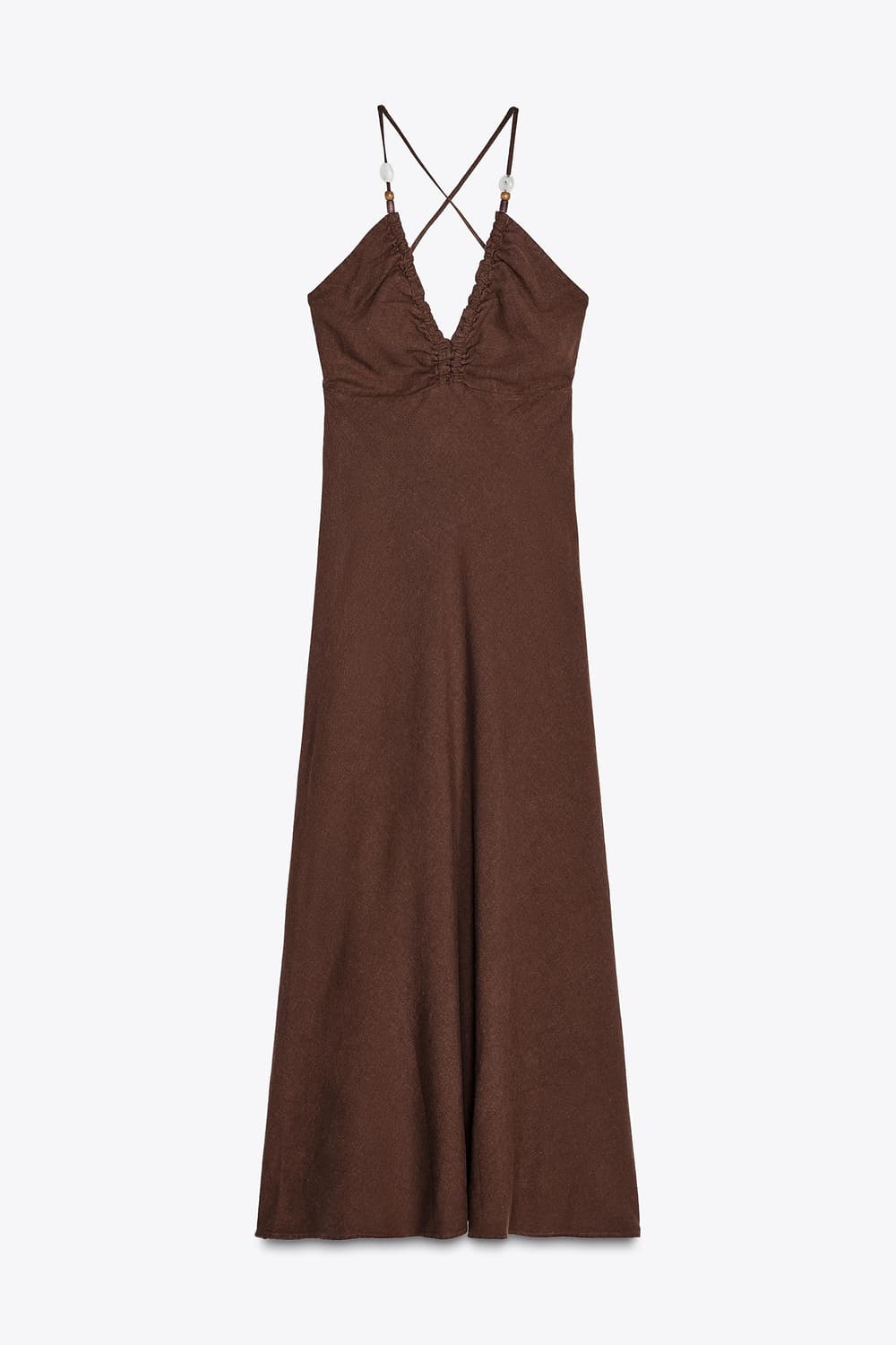 BEADED LINEN BLEND MIDI DRESS 상품이미지2