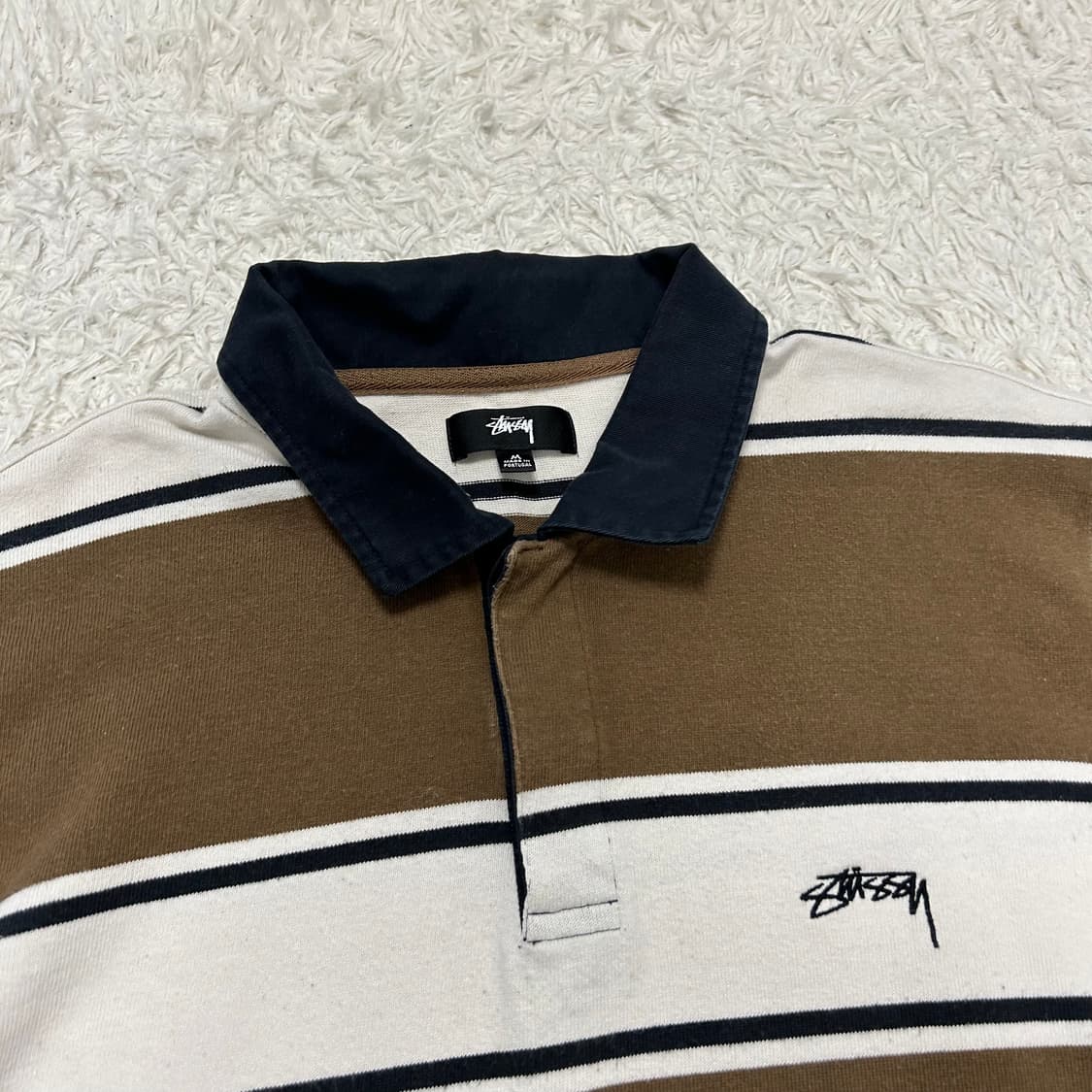 Stussy stripe rugby shirt 상품이미지5