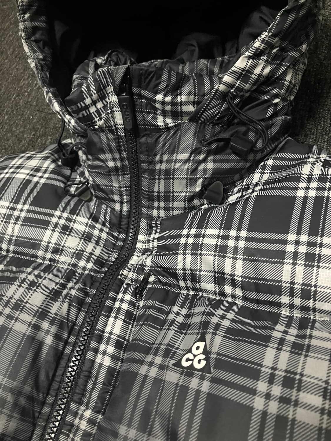 ACG 체크 패디드 다운자켓 상품이미지2
