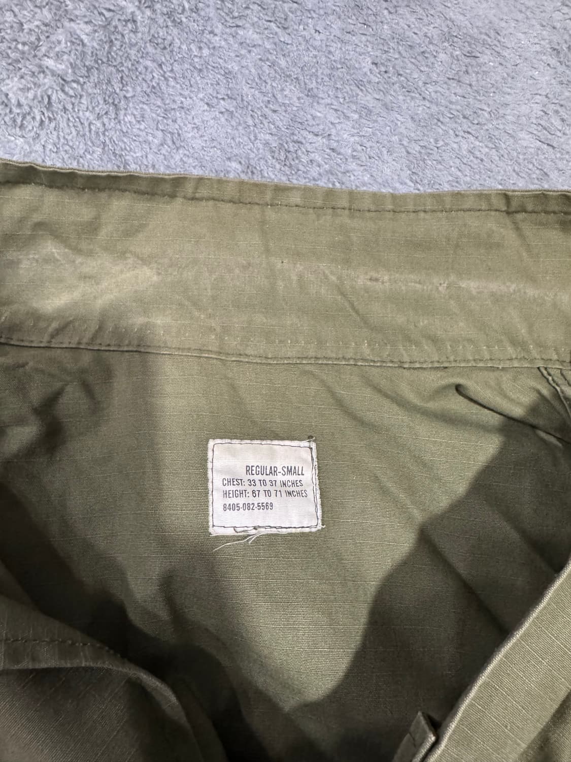 60s 오리지널 미군 정글 퍼티그 자켓 4세대 립스탑 상품이미지4