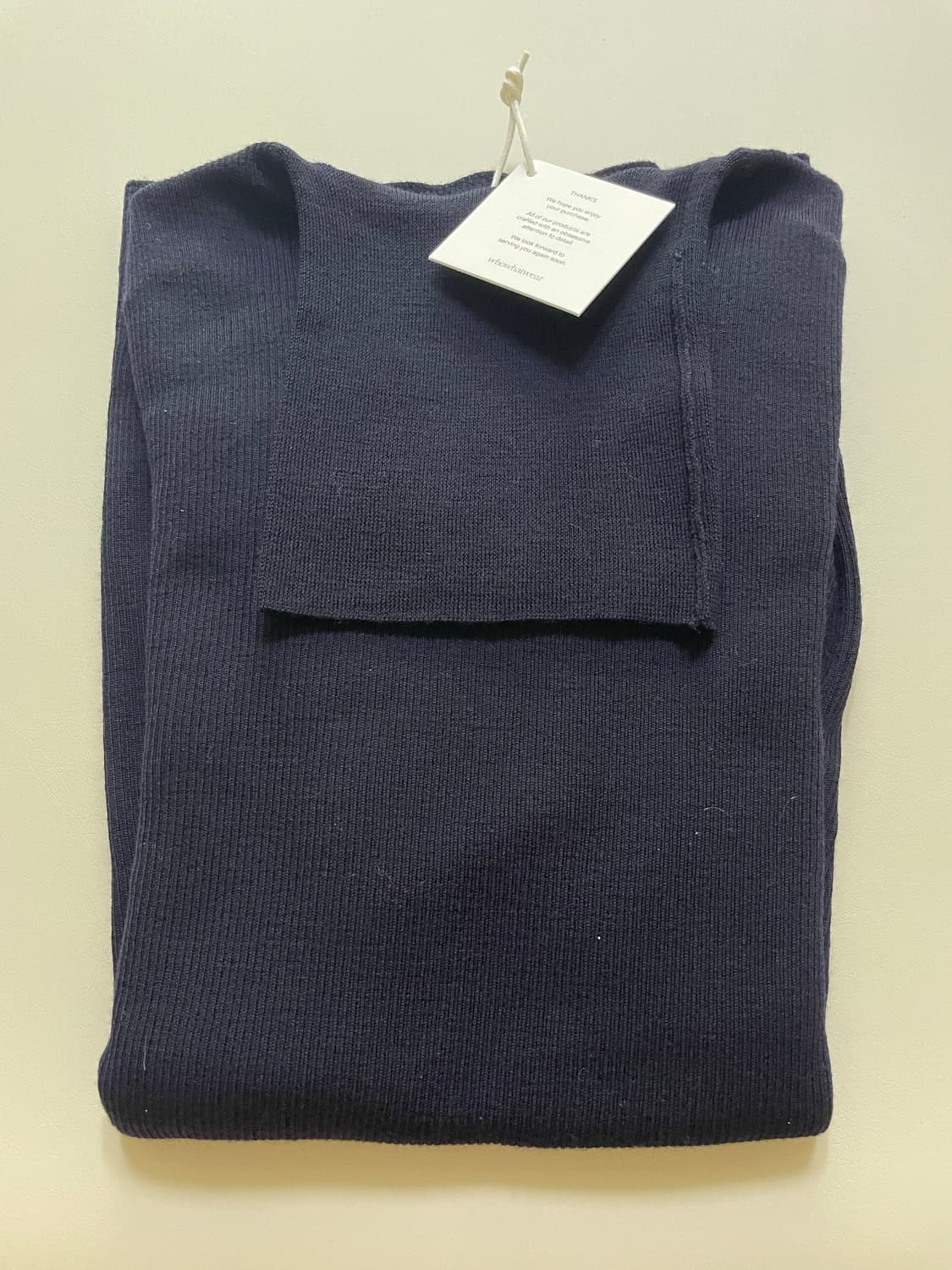 후왓웨어 Flow soft Turtleneck 네이비(M)새상품 상품이미지10