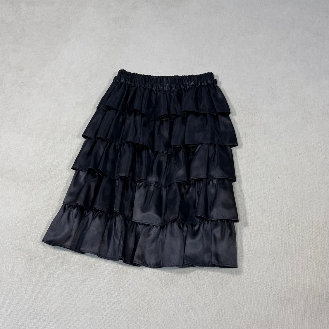 Ruffle Easy Black Skirt  상품이미지3