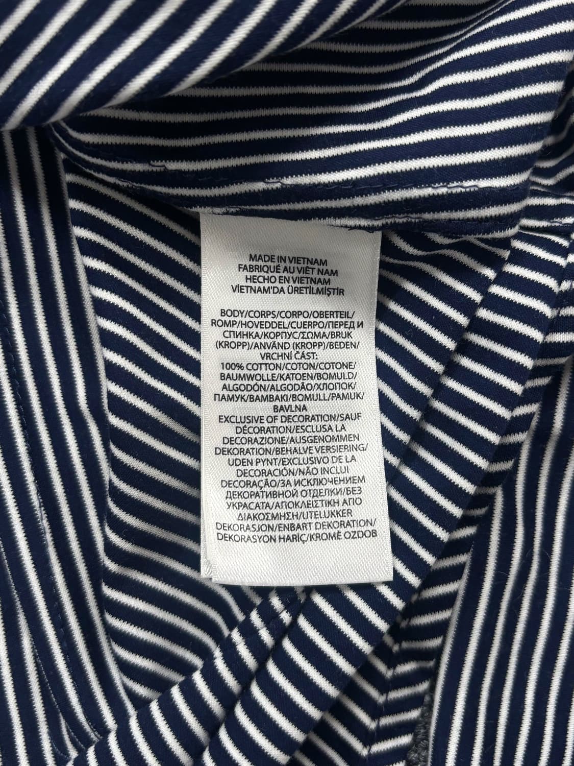 폴로 네이비 스트라이프 니트 드레스 셔츠 상품이미지7