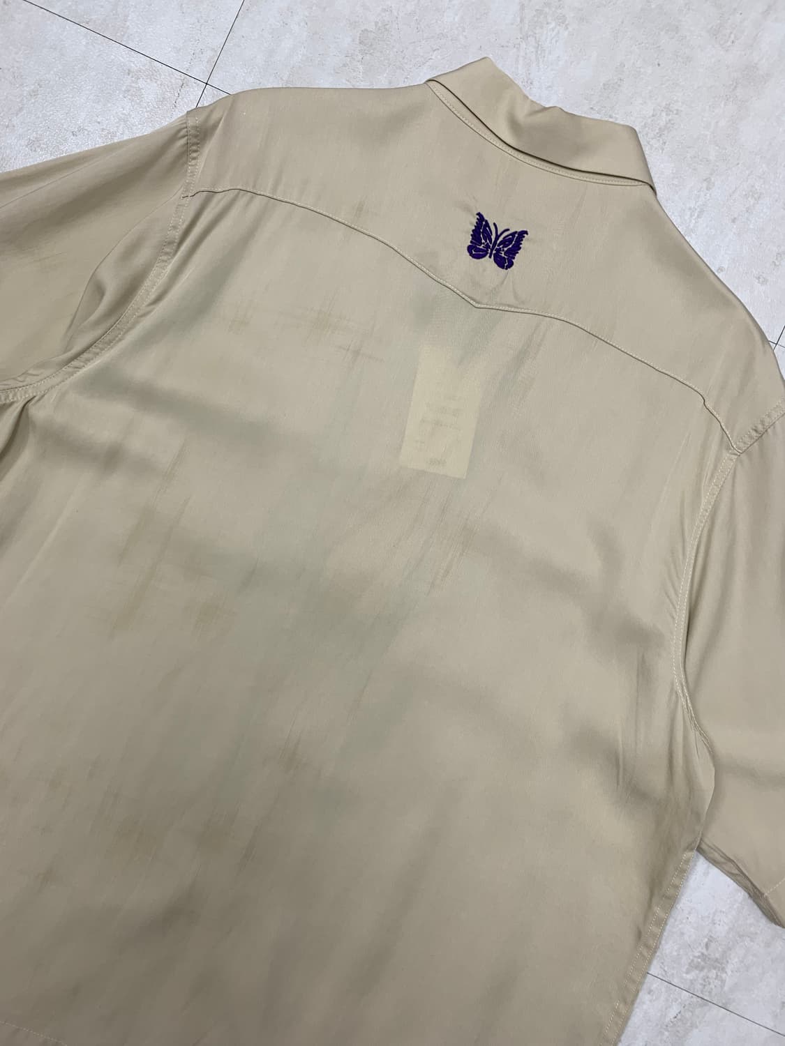 니들즈 베이지 반팔 셔츠 #642 상품이미지6