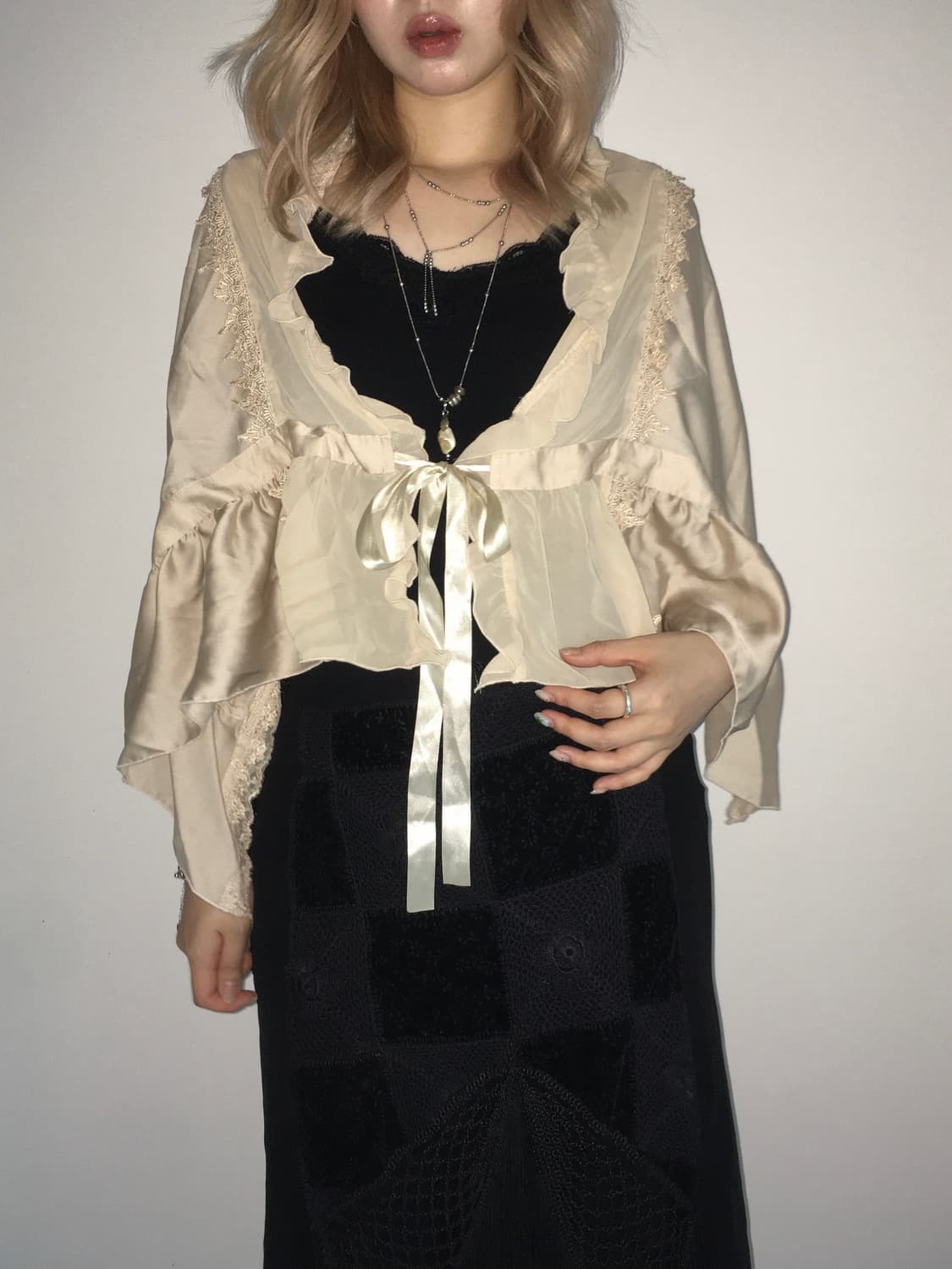 Axes femme antique cape blouse 상품이미지1