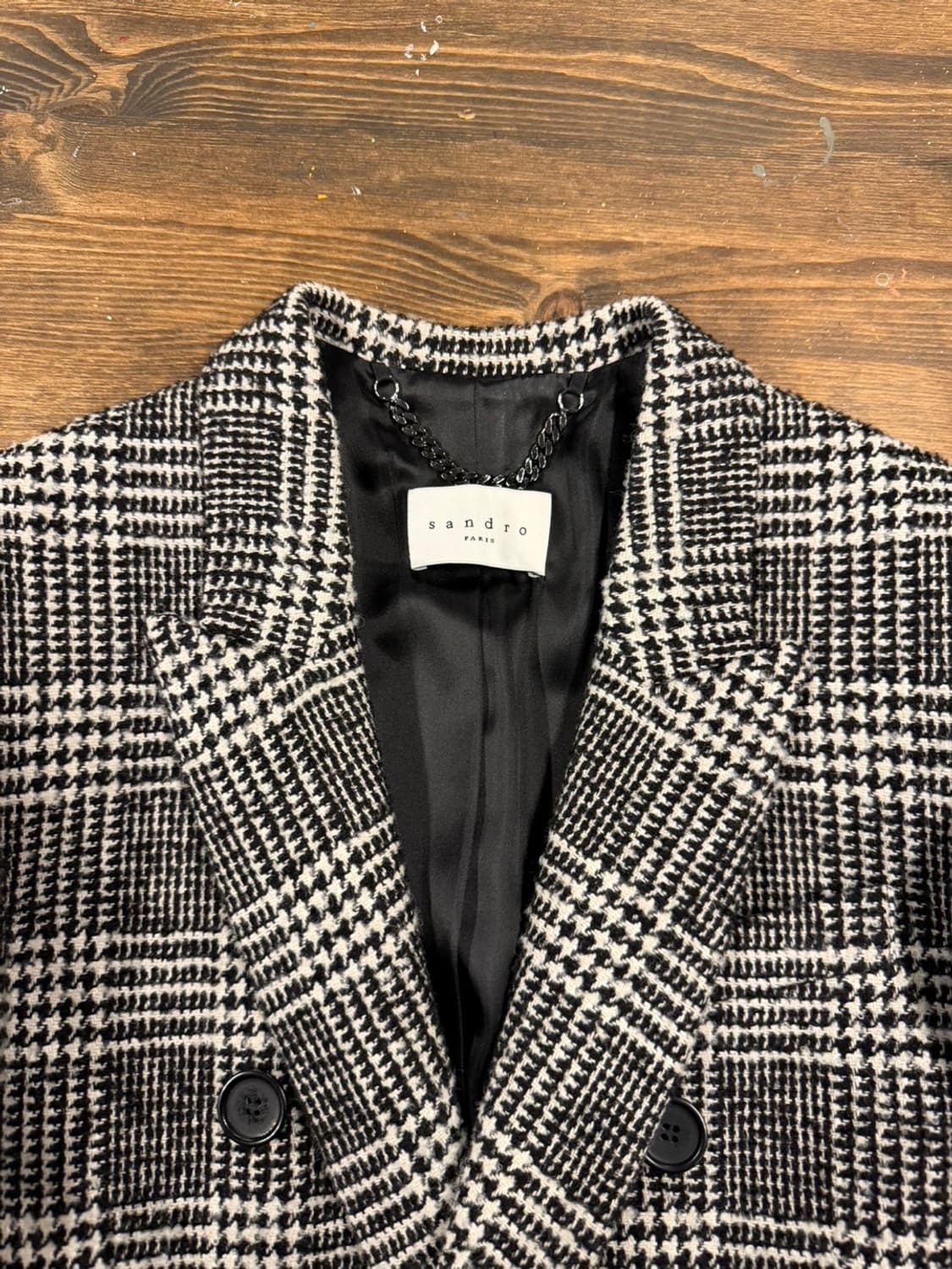 산드로 더블브레스티드 코트 남성95-100 상품이미지6