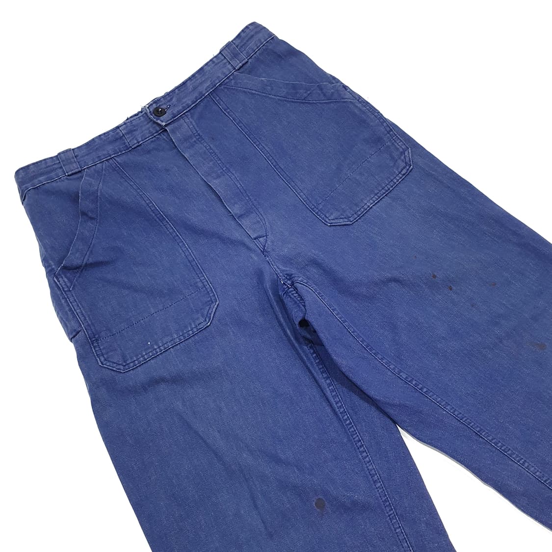 빈티지 60-70s 프렌치워크 팬츠 34~ (프리사이즈) 와이드 핏 상품이미지3