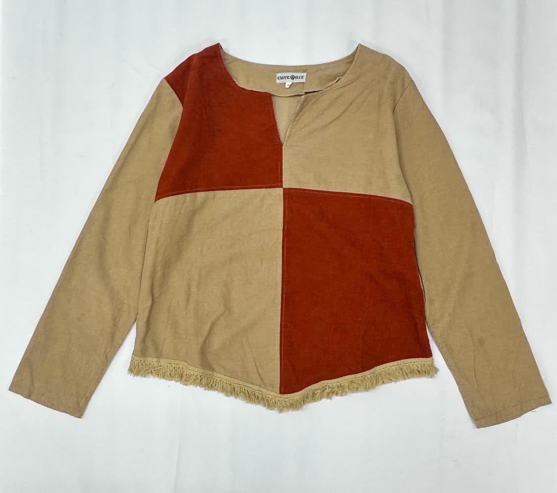 🪇하구미의 에스닉 히피 코디세트🪇브라운 태슬 자수 가죽 베스트  상품이미지3