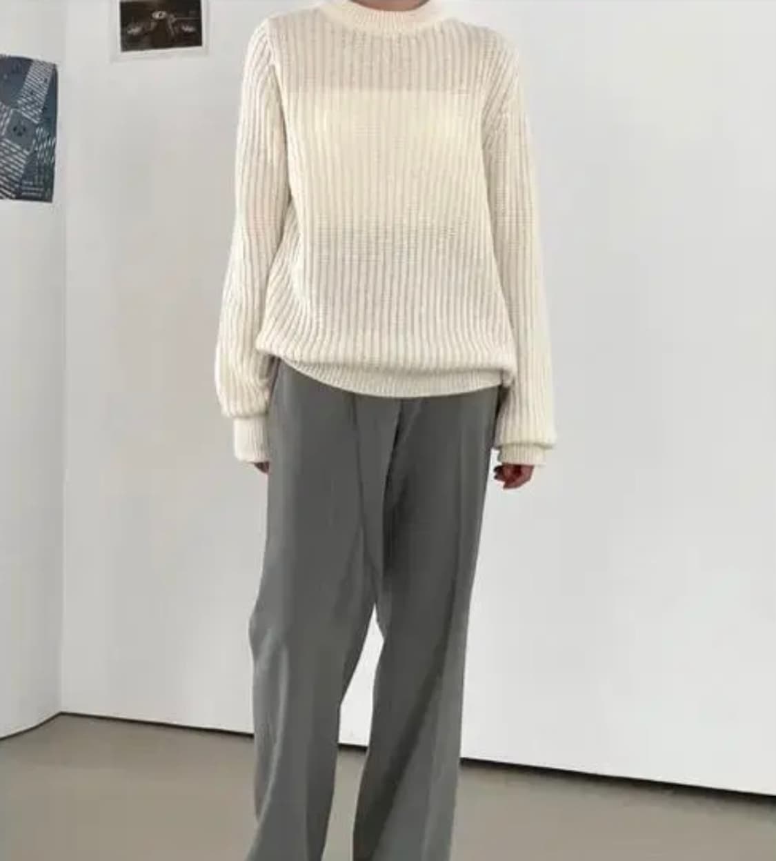 모어댄파라다이스 컷아웃 니트 상품이미지3