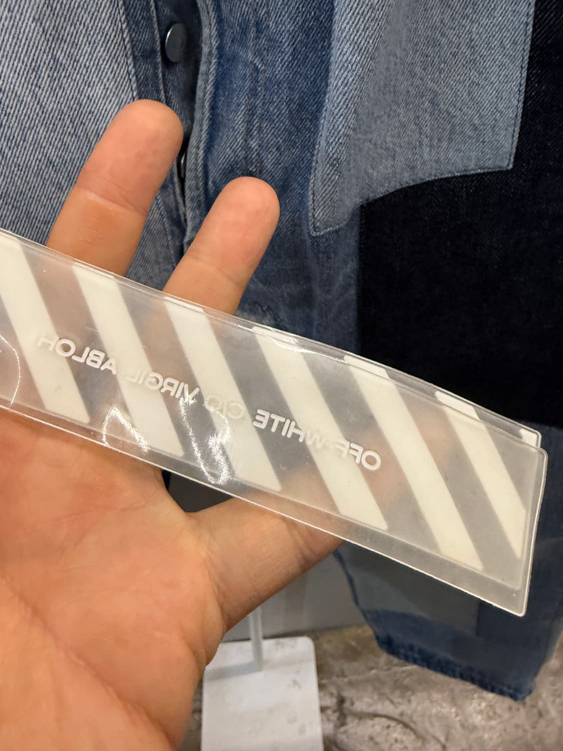 리바이스x오프화이트 패치워크 데님 W28 상품이미지7