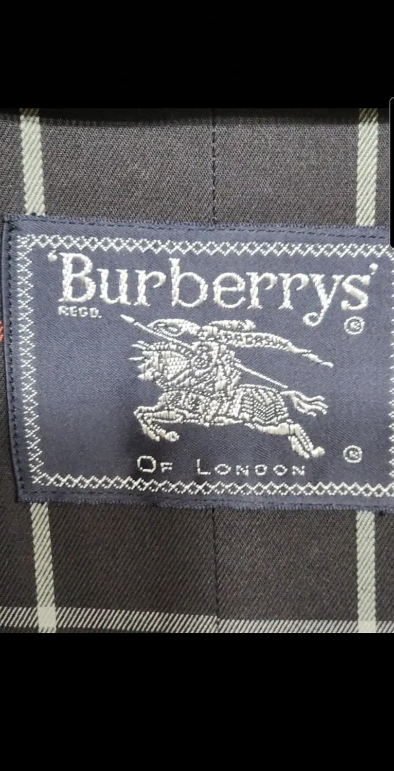 (XL) 버버리 트렌치코트 네이비 싱글 롱코트 벨트  상품이미지3