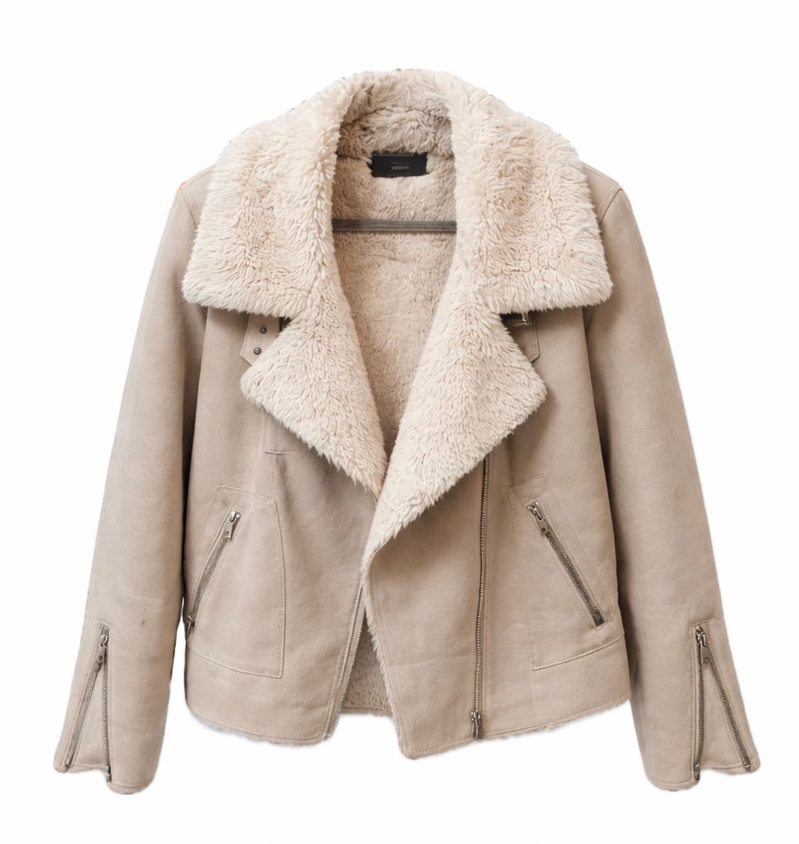 빈티지 베이지 무스탕 상품이미지1