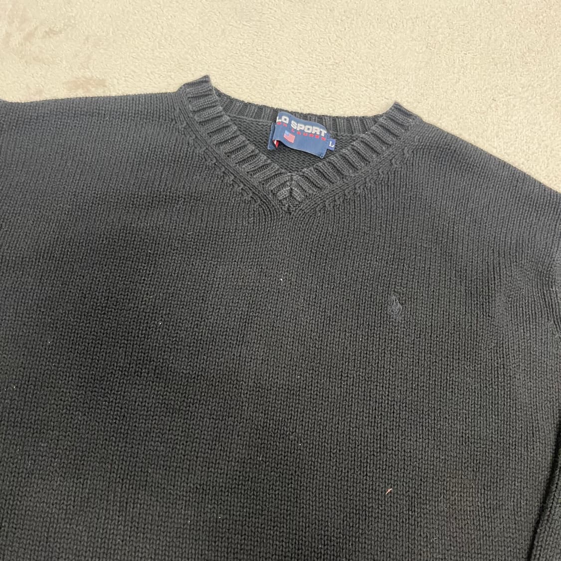 Polo Sport black v-neck knit 상품이미지4