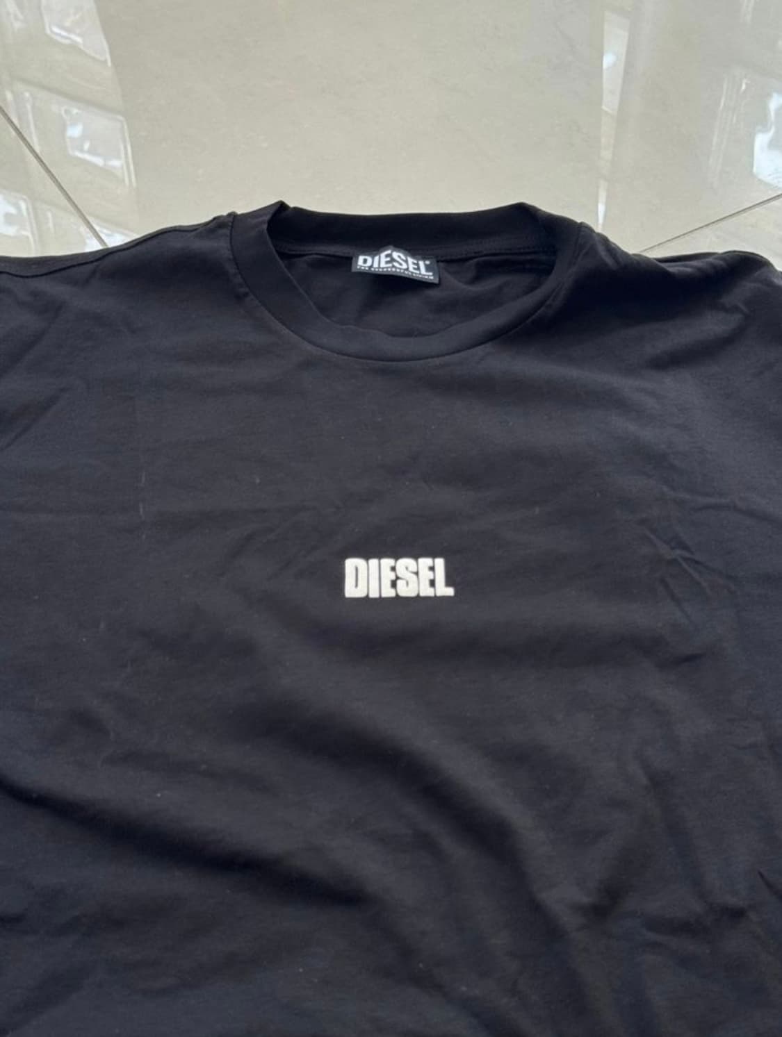 디젤 심플 로고 티셔츠 블랙 XXL 상품이미지1