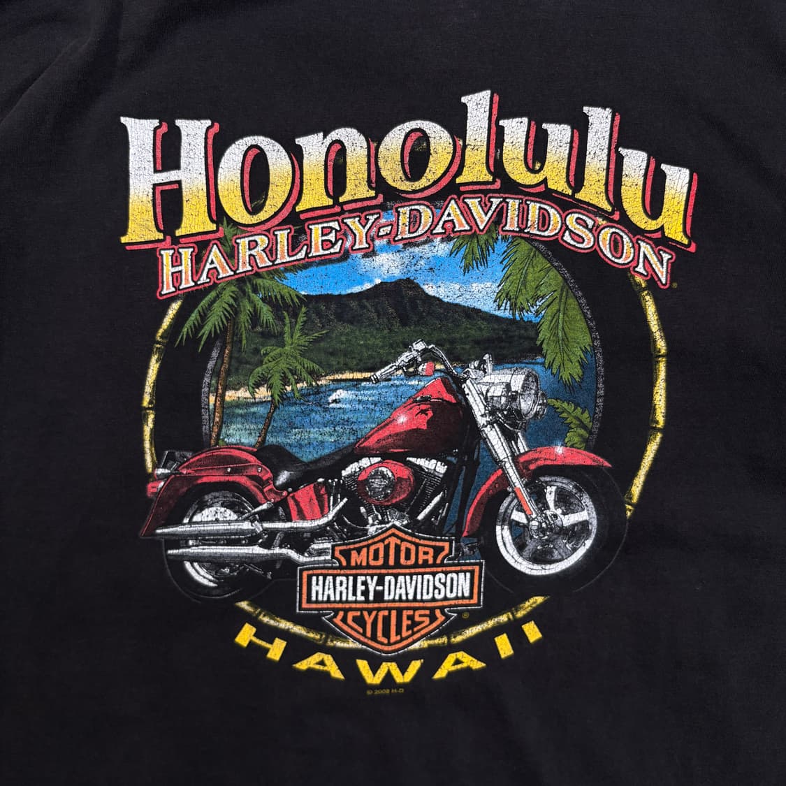 00s Harley Davidson Honolulu T-shirt 상품이미지7