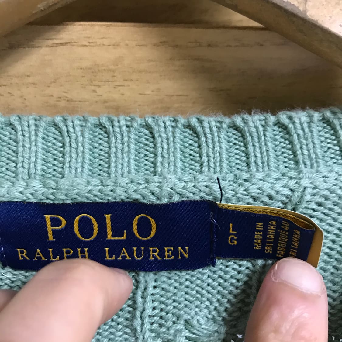 폴로 랄프로렌 꽈배기 큐알 니트 상품이미지3