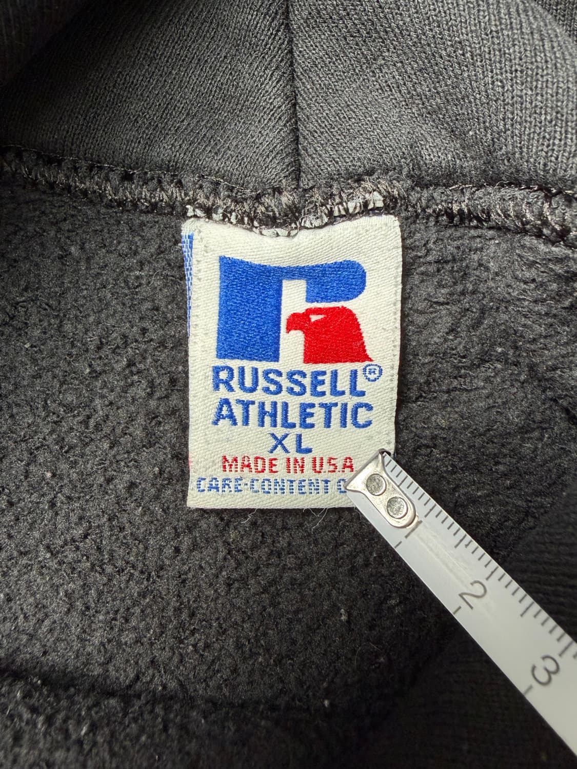90s Russell Hoodie (black) 상품이미지3
