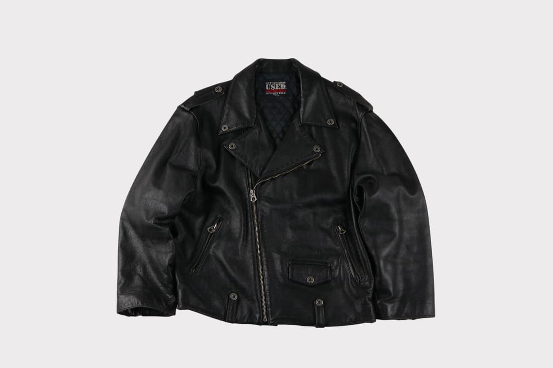 [L] 90's 겟유즈드 소가죽 라이더 자켓 상품이미지1