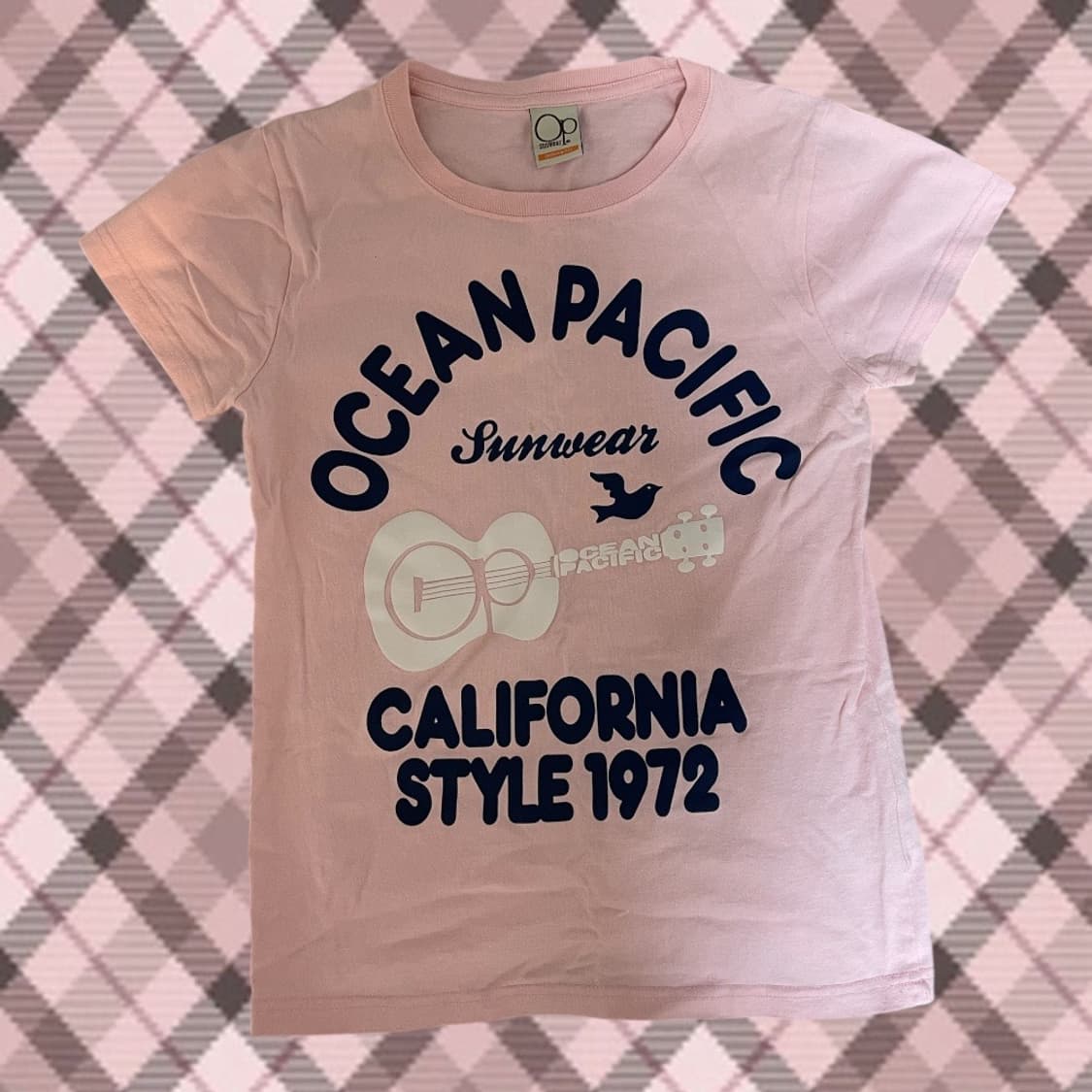 갸루 딸기우유 빈티지 티셔츠 상품이미지1