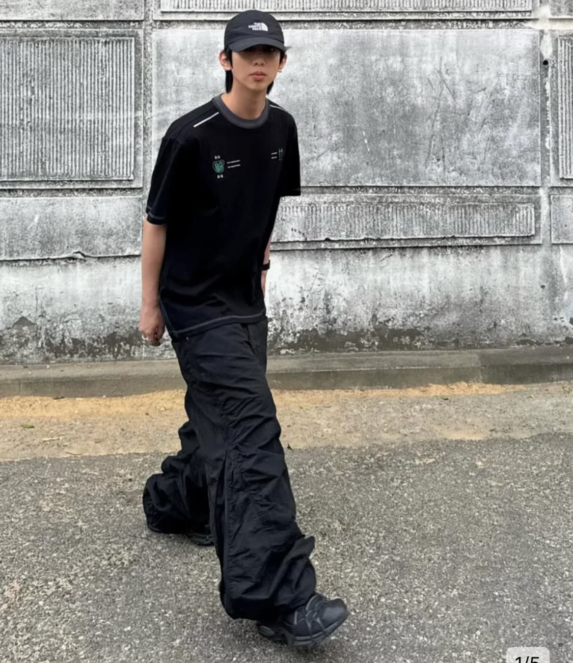 아이돈워너셀 Nylon Shirring Zipper Pants Black 상품이미지3