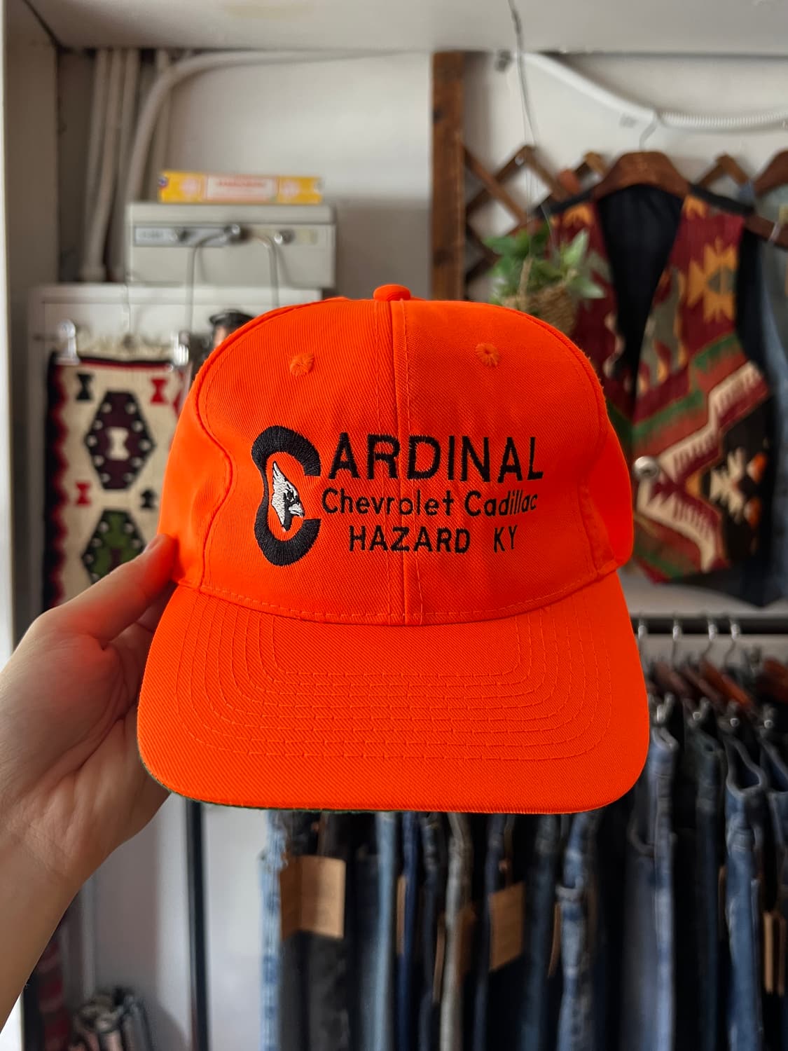 USA 빈티지 Cardinal 오렌지 볼캡 상품이미지1