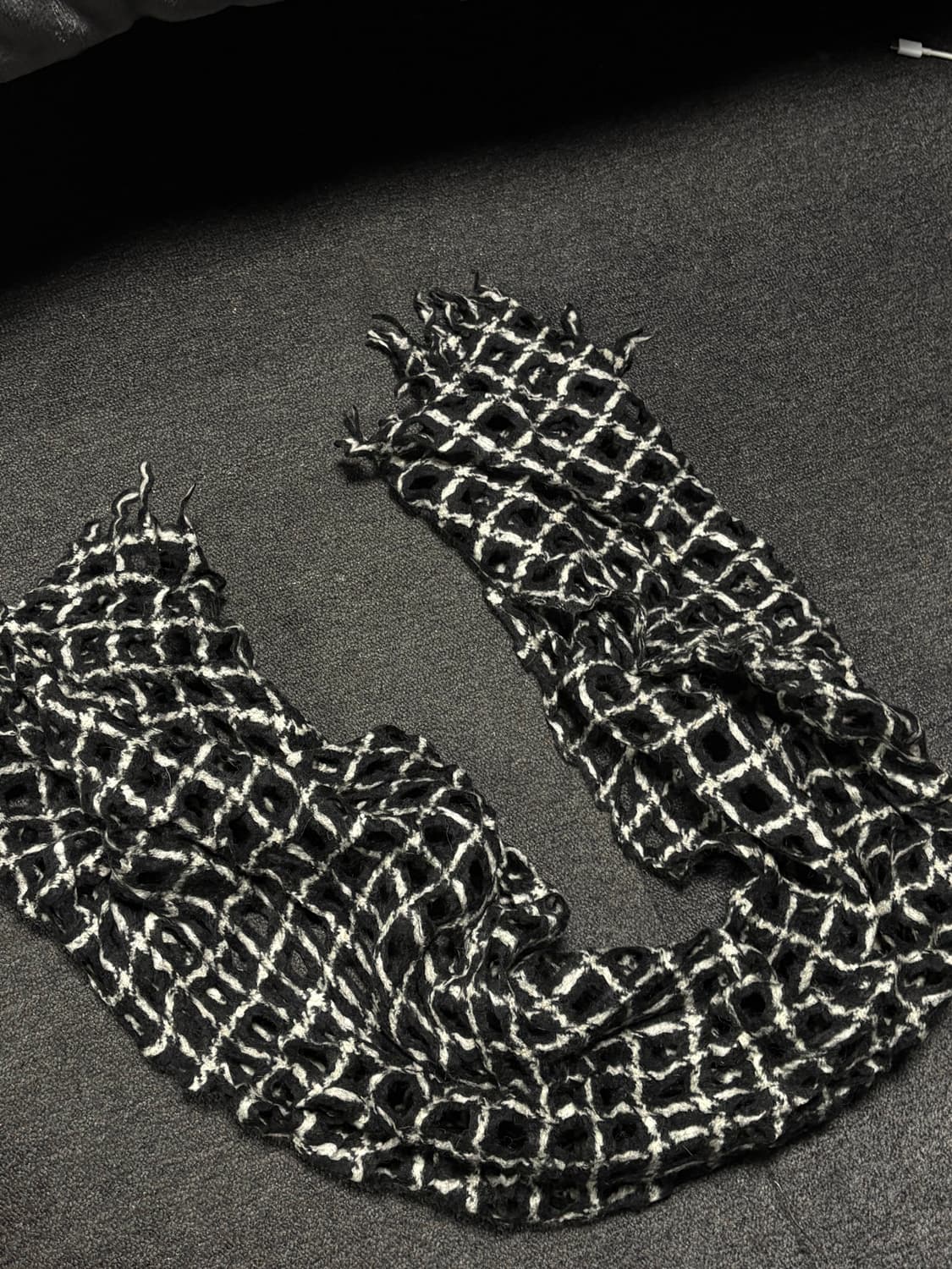 Vintage punk Fishnet muffler 상품이미지2