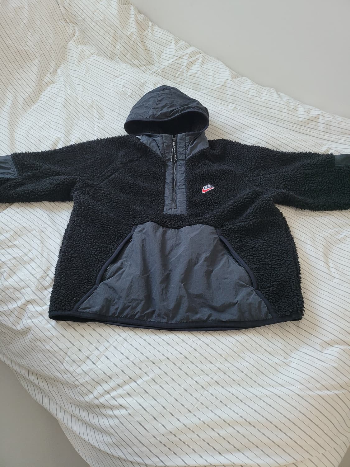 XL 나이키 헤리티지 쉐르파 후리스 아노락  상품이미지2