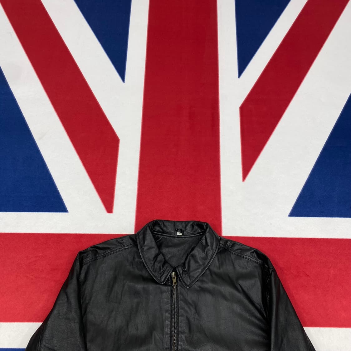 jpn 소가죽자켓 실측 M-L 상품이미지2