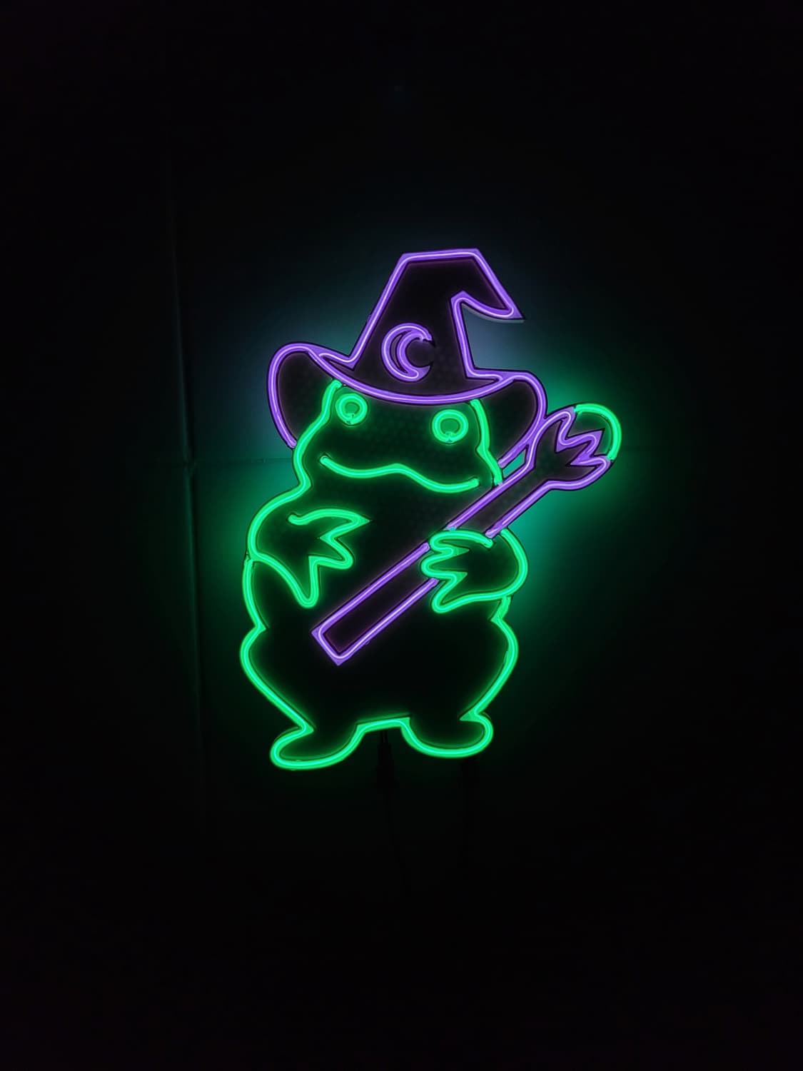 네온사인 개구리 마법사 할로윈  led 램프 조명 무드등 상품이미지2