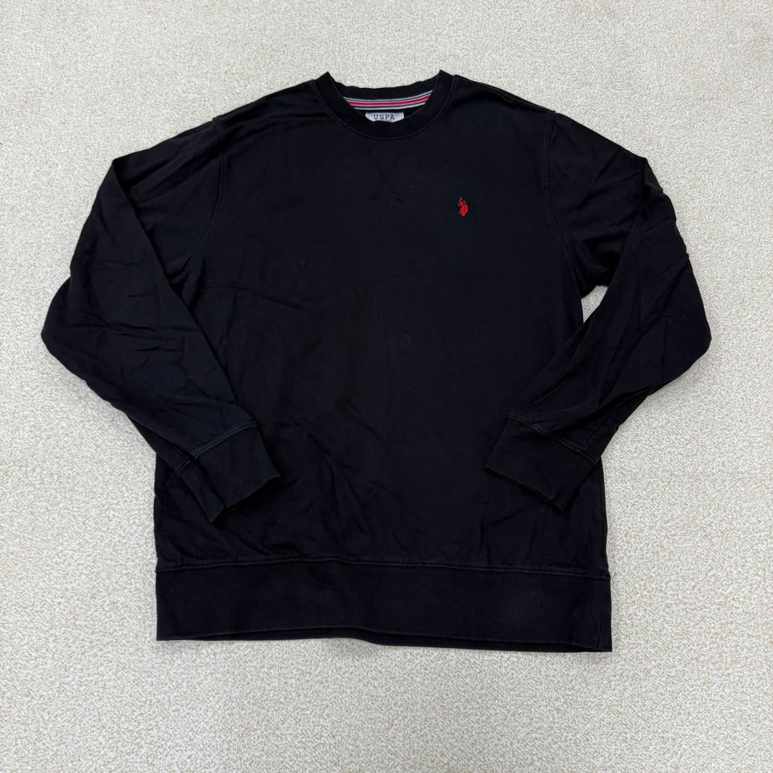 [3XL] US폴로 블랙 맨투맨 1230T2 상품이미지1