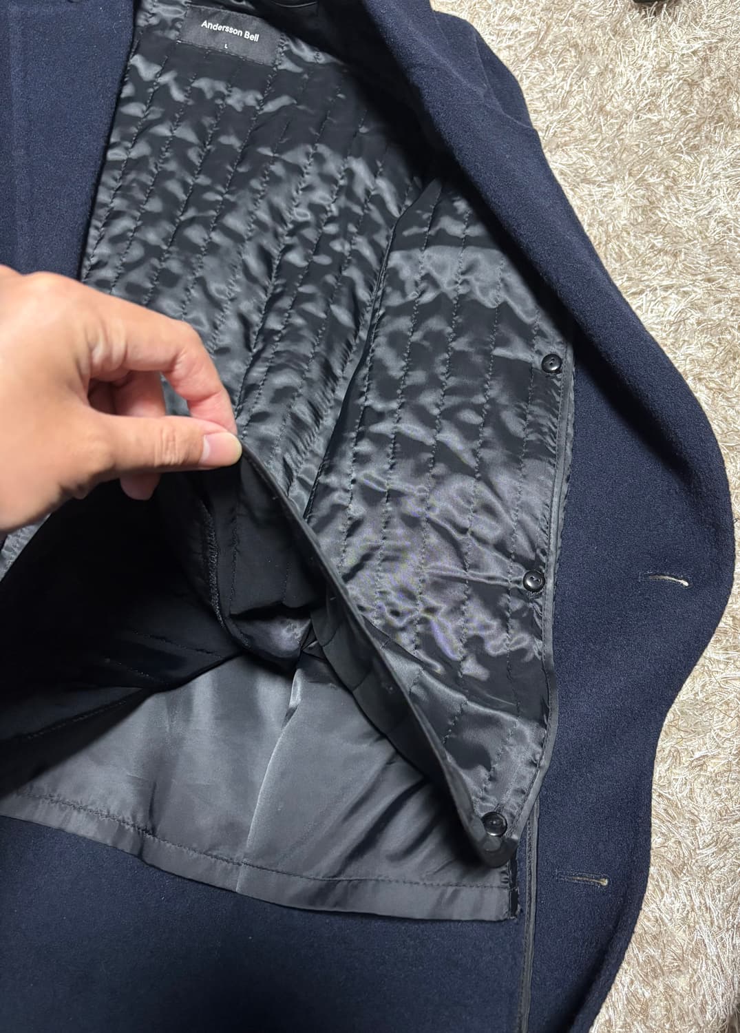 앤더슨벨 빈센트 핸드메이드 울코트 L 상품이미지7