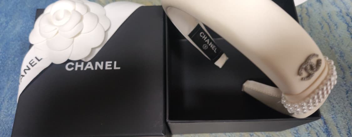 샤넬 실크 진주 머리띠 상품이미지2