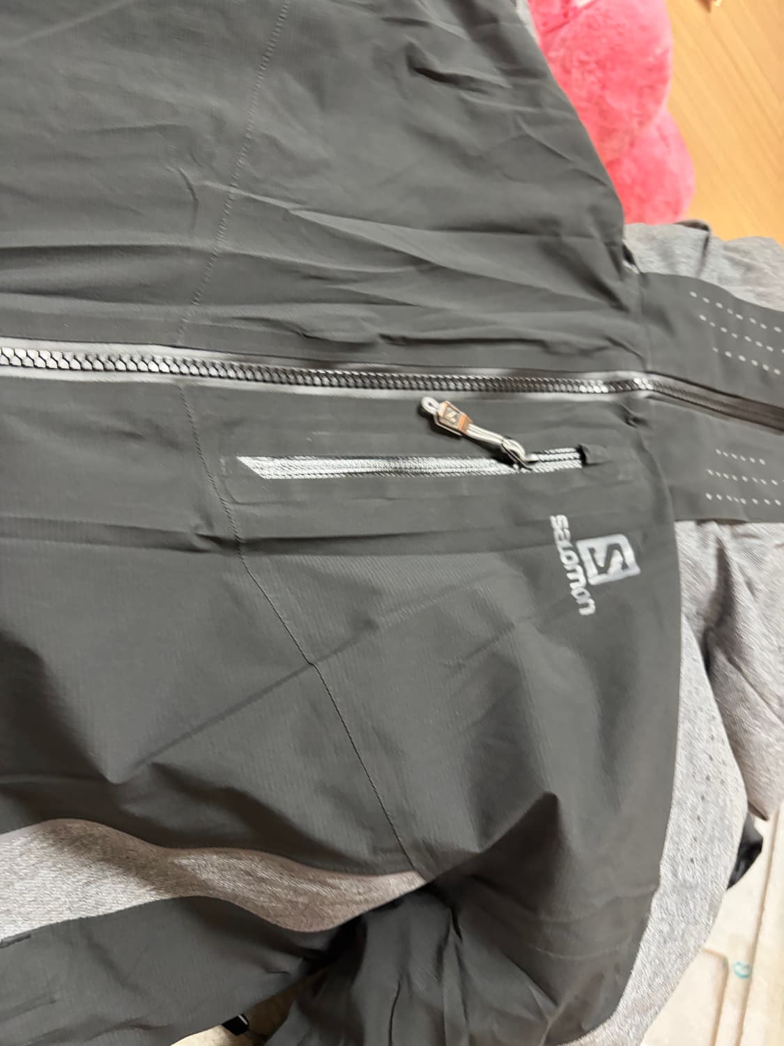 살로몬 고어텍스 후드 자켓 원드스토퍼 그레이 블랙 M 상품이미지9