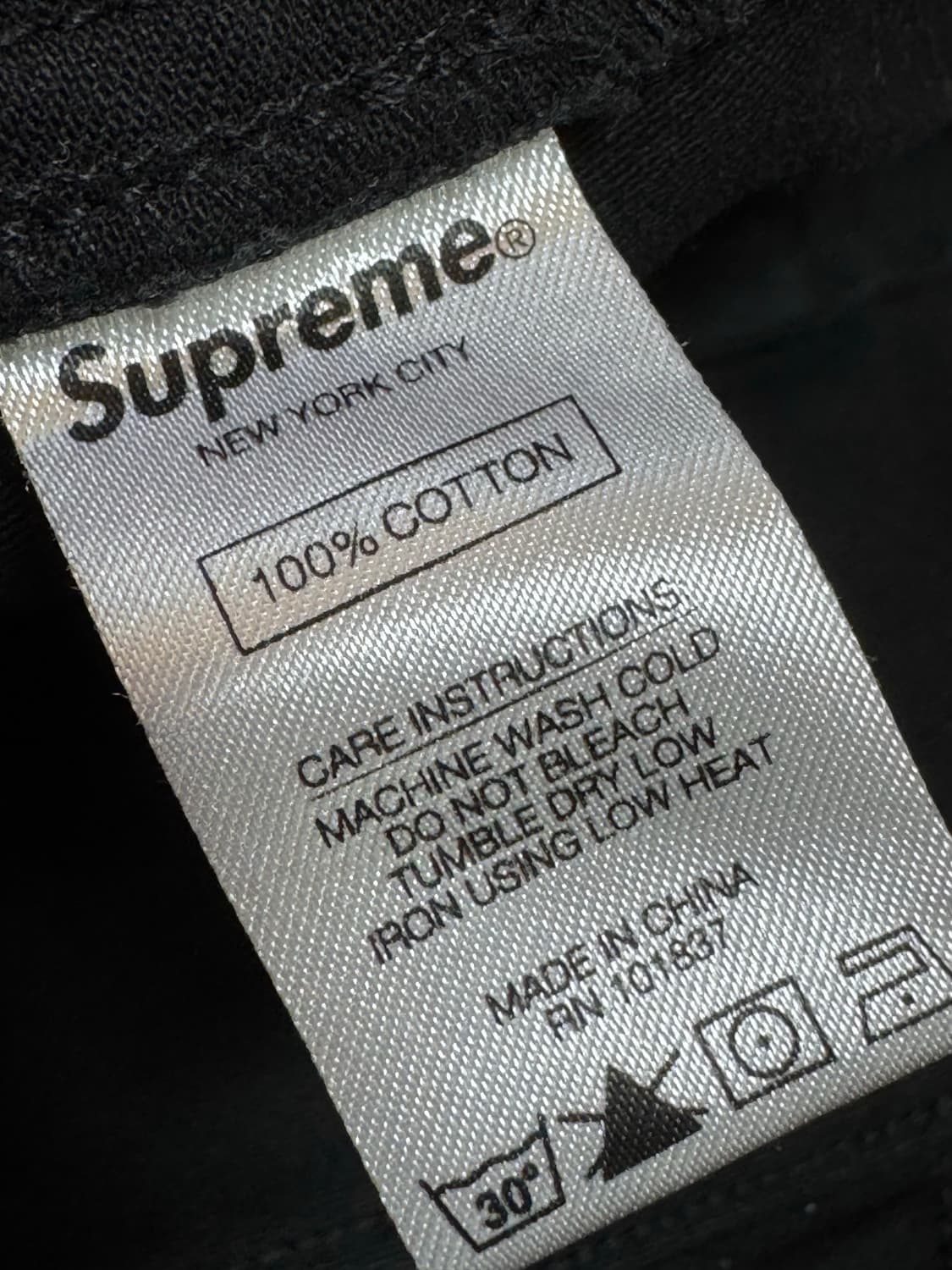 [32]슈프림 더블니 카고팬츠 블랙 상품이미지7