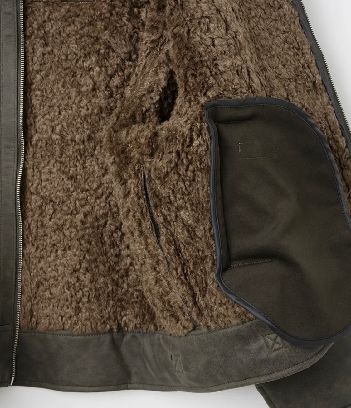 밀로우먼 빈티지 크랙 시어링 자켓 상품이미지3