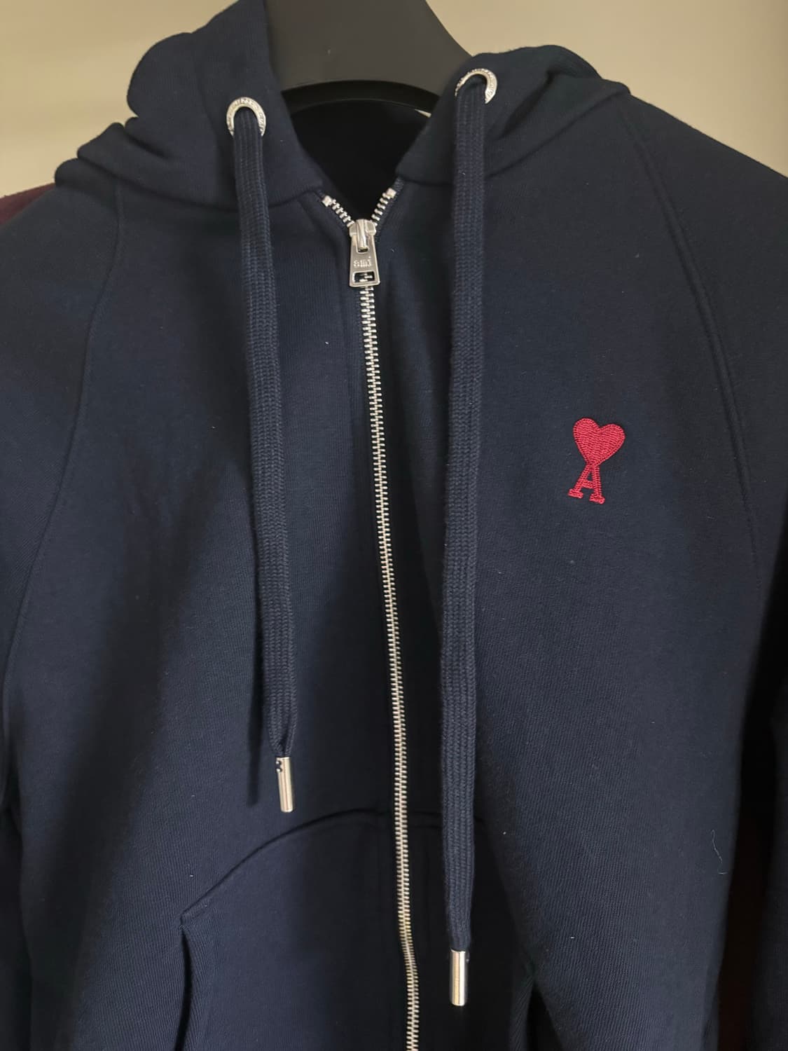 아미 네이비 후드집업 상품이미지1