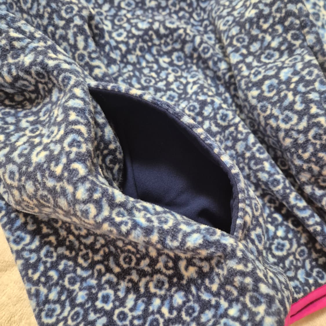 일본 LAND'S END 랜즈앤드 플리스 스냅티 풀오버 여성 L 상품이미지4