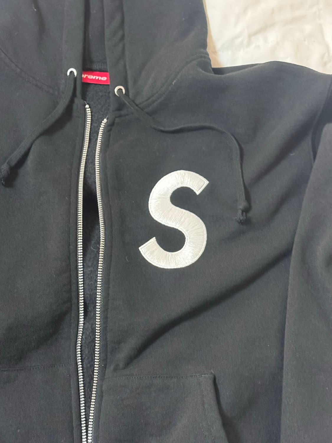 슈프림 S로고 후드집업 S 상품이미지2