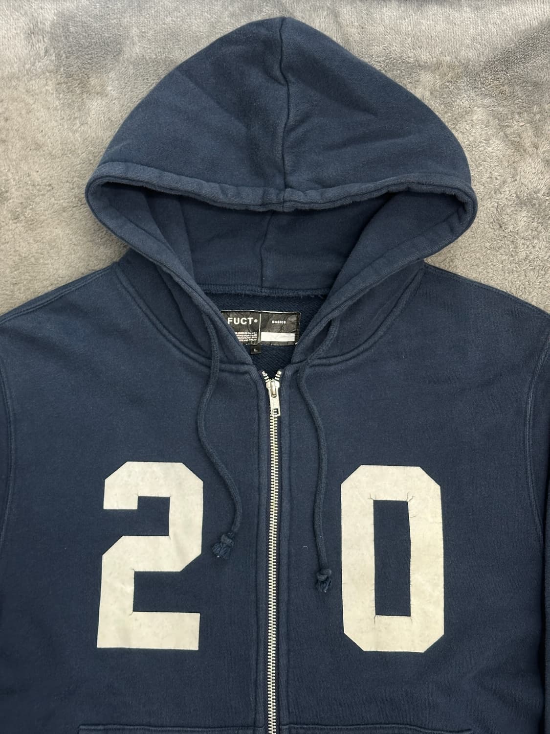 00s FUCT 베이직 후드집업 L 상품이미지3