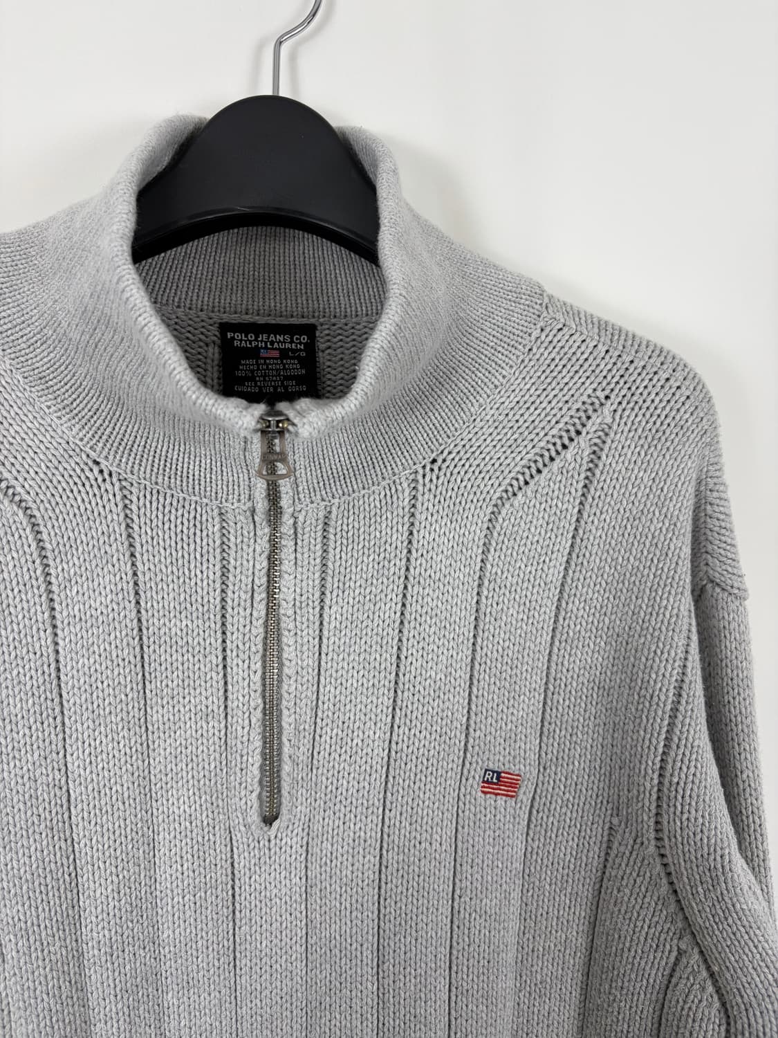 a22) 폴로랄프로렌 폴로진스 반집업 헤비 니트 상품이미지2