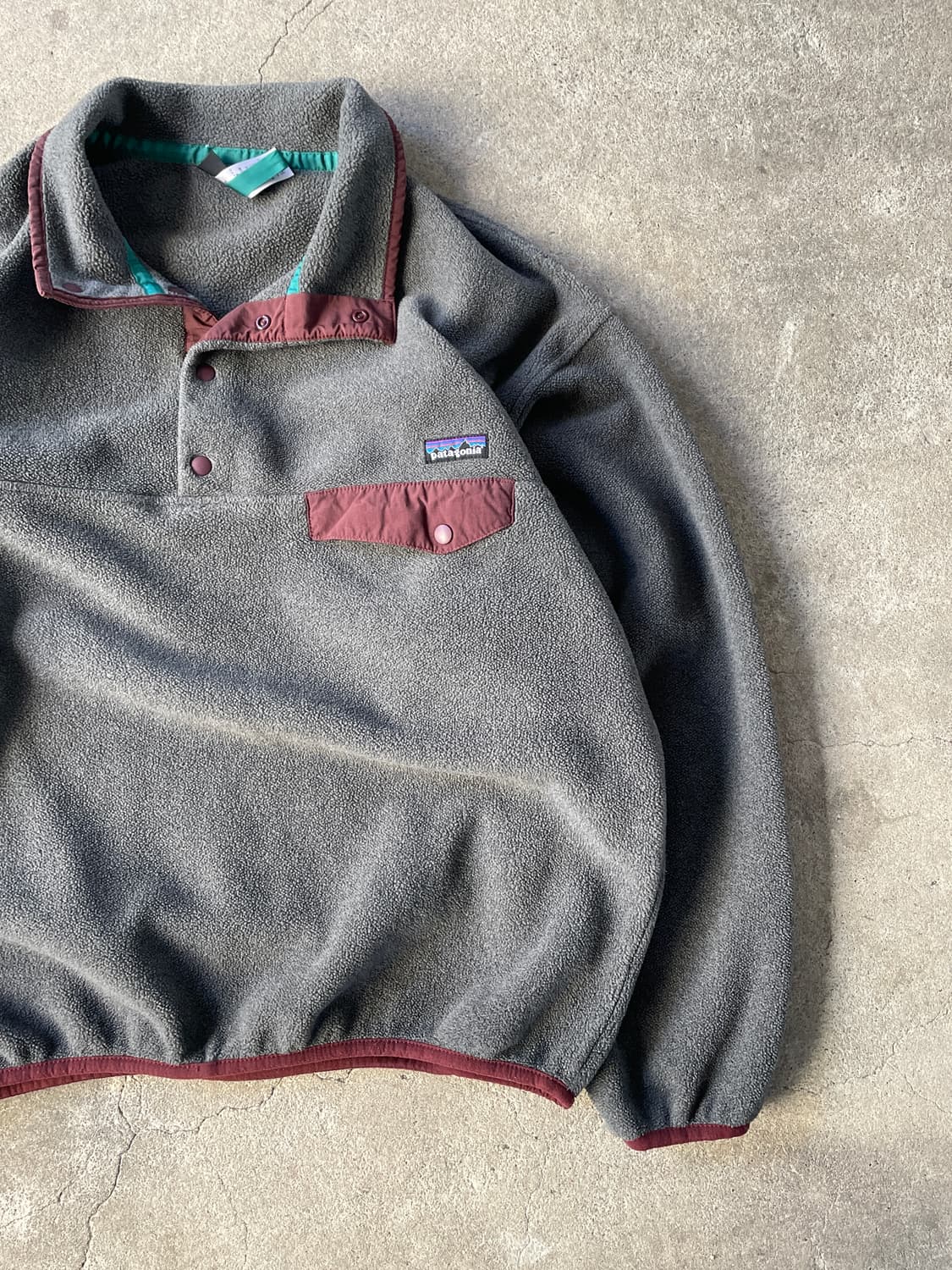 Patagonia Synchilla Snap-T Nikel&Burgund 상품이미지3