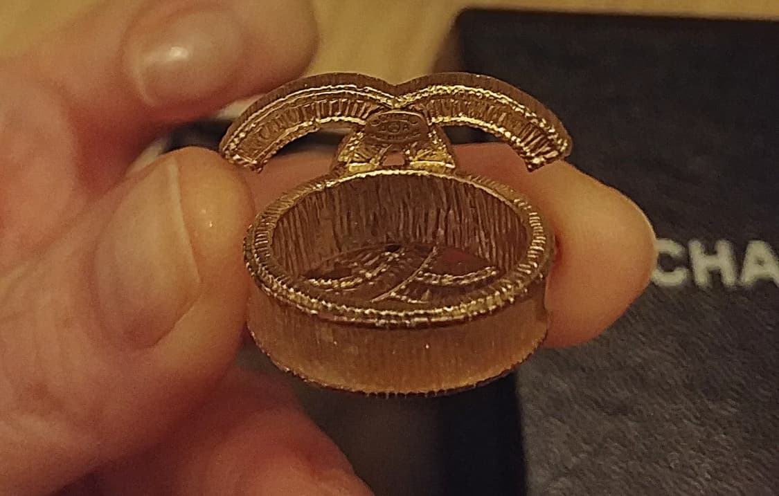 샤넬Chanel 빈티지 2006 FW/크리스탈 CC로고 링 상품이미지3