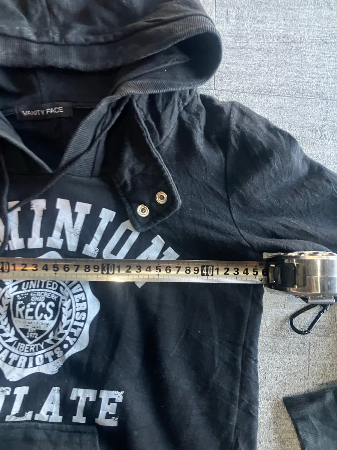 일본빈티지 Vanityface 핀터깔y2k 히메갸루 보헤미안 후드티셔츠 상품이미지3