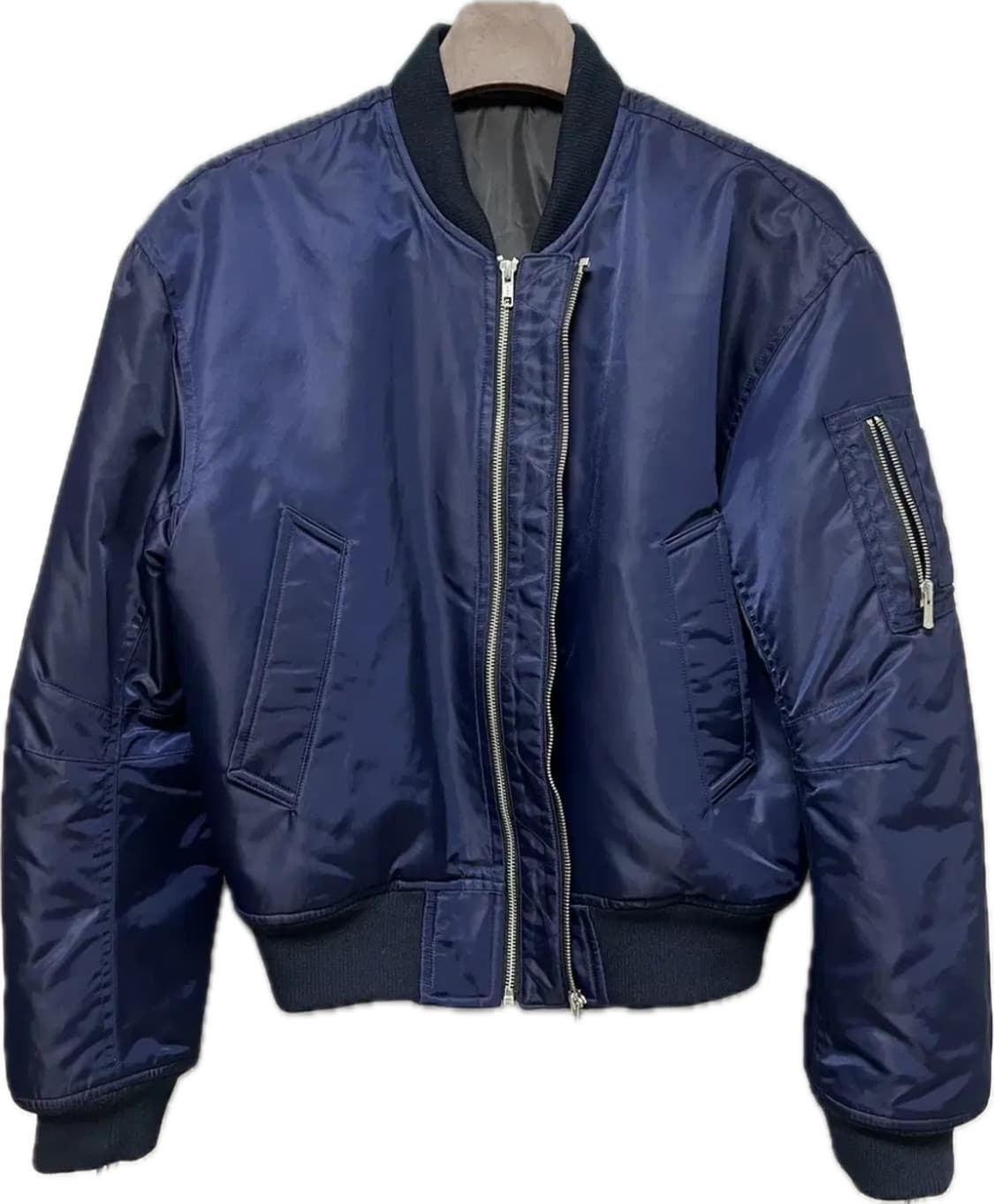 [샘플 셋업] [L] STU 네이비 더블 웨이 숏 봄버 + [M] 팬츠 상품이미지2