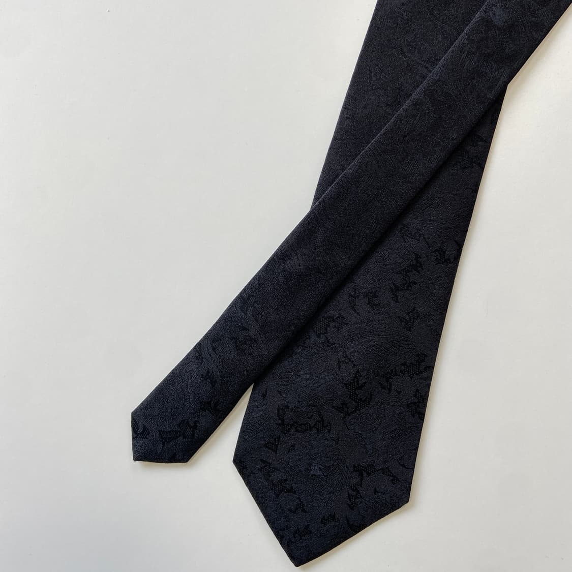 버버리 블랙 명품 정품 심플로고 넥타이 (Burberry) 상품이미지2